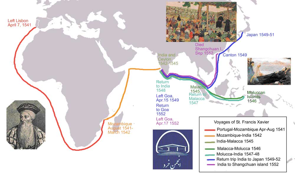 سفرهای تبلیغی ژزوئیتها به آسیا با رهبری فرانسیس خاویر قدیس 